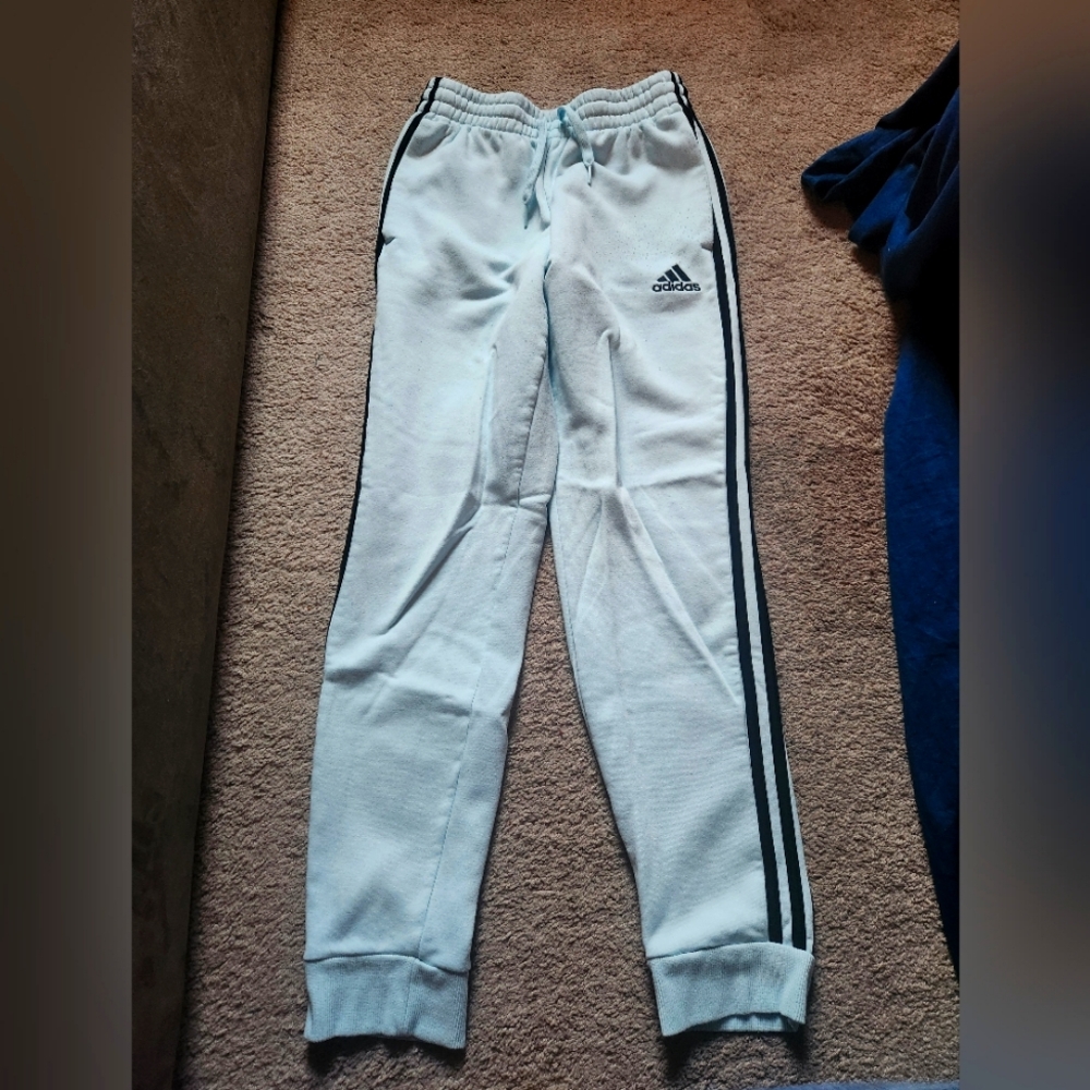 Light Blue Adidas Sweatpants
